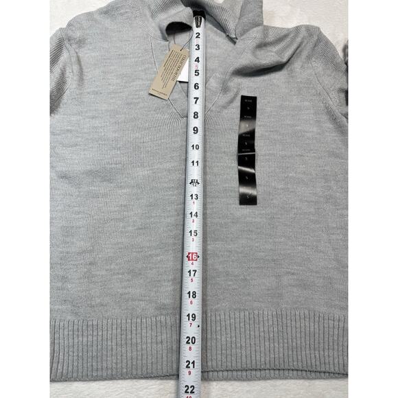 Banana Republic Sweater Womens Small Petite Cream Collared Pullover Knit Top - Picture 6 of 6